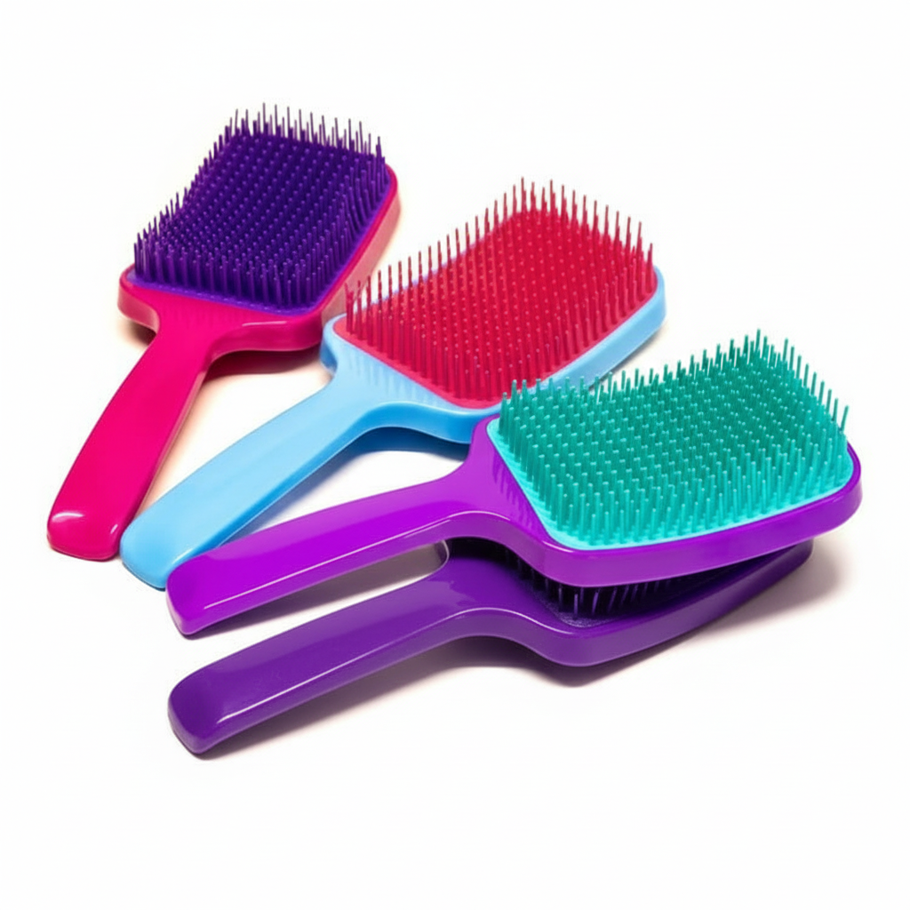 Escova raquete quadrada cores sortidas