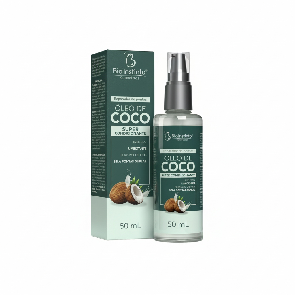Reparador de Pontas Óleo de Coco Super Condicionante 50ml - Bio Instinto Cosméticos