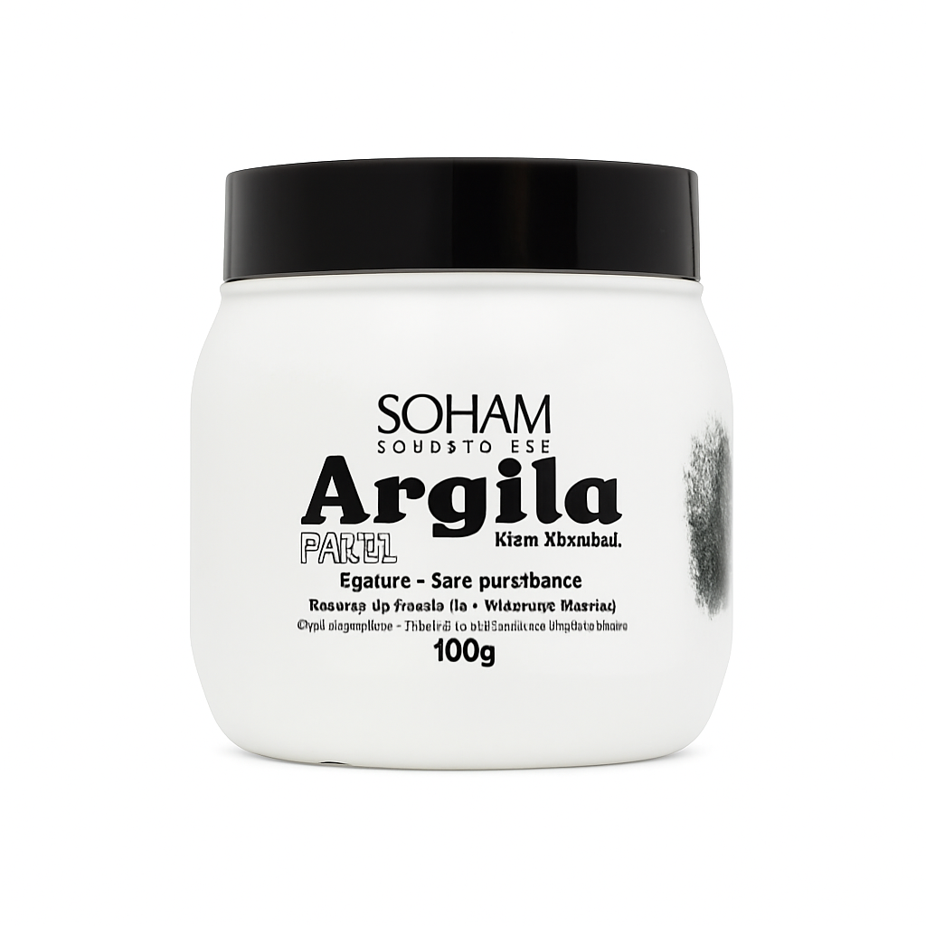 Argila Preta Vegana com 100g Soham