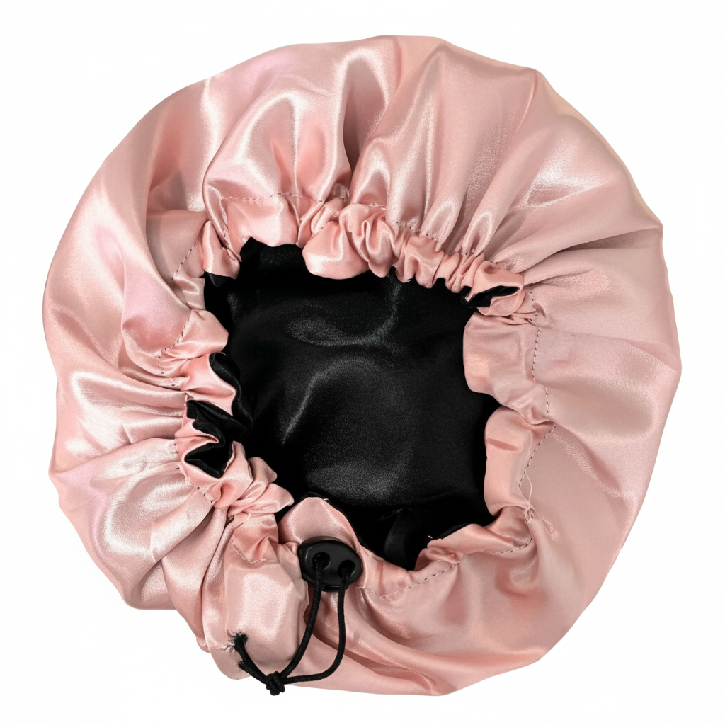 Touca Dupla de Cetim Anti-Frizz para Dormir