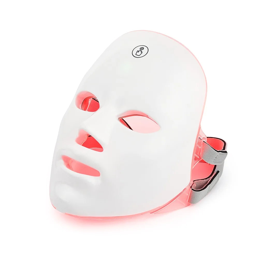 Máscara Facial LED 7 Cores com Fototerapia